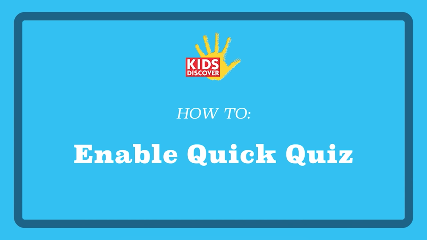 Tutorial Videos For Using Kids Discover Online | Kids Discover Online